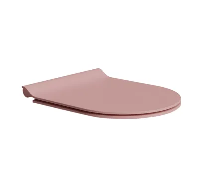 GSI WC sedátko, SLIM, Soft Close, Quick Release, blush mat/chrom