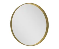SAPHO NOTION kulaté zrcadlo v rámu ø 70cm, zlato mat