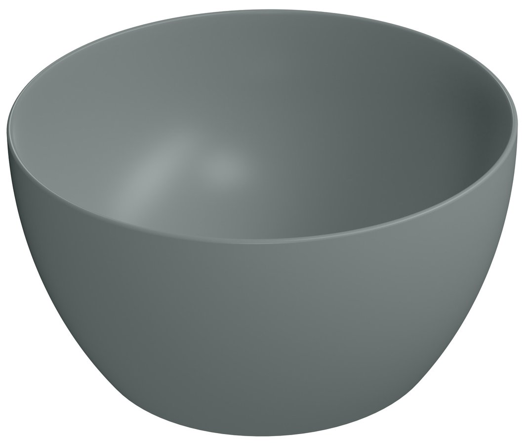 Gsi pura keramické umyvadlo na desku vysoké, průměr 42cm, agave mat