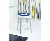 RIDDER HANDICAP stolička otočná, nastavitelná výška, bílá/modrá (4)
