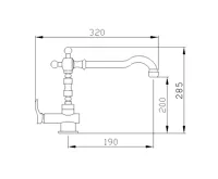 SAPHO KIRKÉ stojánková dřezová baterie, chrom (2)