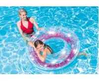 Intex 56274 Nafukovací kruh Sparkling Glitter zlatá (1)