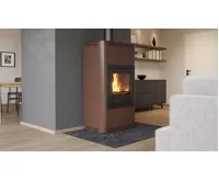 HS Flamingo Krbová kamna AQUAFLAM ® 17 s výměníkem - hnědá - sametová, automatická regulace (16)