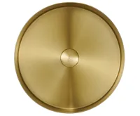 SAPHO AURUM nerezové umyvadlo na desku, průměr 38cm, včetně výpusti, zlato mat (8)