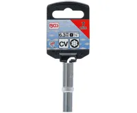 BGS Hlavice nástrčné 1/4" "Super Lock" prodloužené, 7 mm (2)