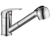 AQUALINE AQUALINE 40 stojánková dřezová baterie s výsuvnou sprškou, chrom AQUALINE AQUALINE 40 stojánková dřezová baterie s výsuvnou sprškou, chrom