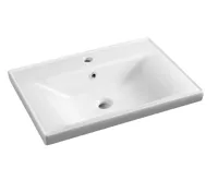 AQUALINE SAVA 65 keramické umyvadlo nábytkové 65x46cm, bílá