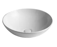 SAPHO DIMP keramické umyvadlo na desku, Ø 46cm, bílá