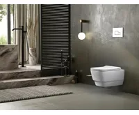 BELLO závěsné WC Rimless s podomítkovou nádržkou a tlačítkem Schwab, bílá (5)