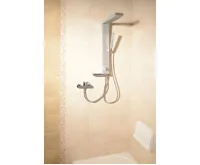 AQUALINE ROME sprchový sloup k napojení na baterii, hlavová, ruční sprcha, chrom (3)