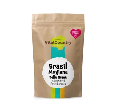 Vital Country s.r.o. Zrnková káva Brasil Mogiana Bella Giana 1000g