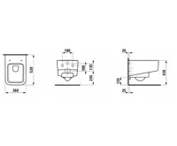 Wc závěsné Laufen Pro S zadní odpad H820962 (1)