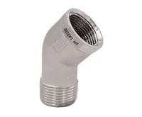 Nerez koleno 2040 - 45° - DN 40 - 6/4" M/ F Nerez koleno 2040 - 45° - DN 40 - 6/4" M/ F