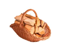 HS Flamingo Koš na dřevo proutěný oválný (2)