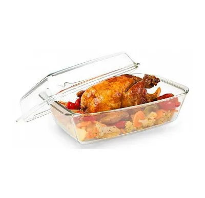 De Gusto Skleněný pekáč 3,5 l s víkem