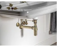 AQUALINE RETRO umyvadlový sifon 5/4", odpad 32mm, tmavý bronz (2)