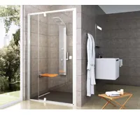 Ravak sprchové dveře PDOP2-120 bílá/bílá+transparent Ravak sprchové dveře PDOP2-120 bílá/bílá+transparent