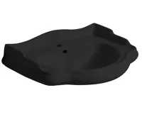 KERASAN RETRO keramické umyvadlo 69x52cm, černá mat (3)
