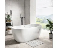 SAPHO GINKO vanová baterie s připojením do podlahy, černá mat (6)