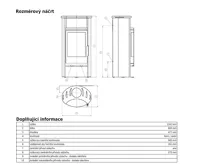 ABX Pori 7 Krbová kamna - černý plech kachle karneol (vč.HD) | AKCE Zdravá láhev 0,7l (1)