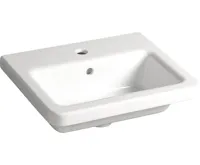 SAPHO CITY keramické umyvadlo hranaté 50x40cm, bílá