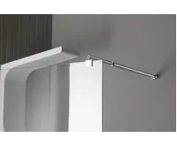 AQUALINE WALK-IN zástěna jednodílná k instalaci na zeď, 1000x1900 mm, sklo čiré (8)