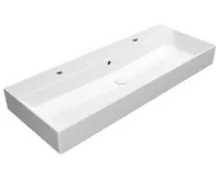 GSI KUBE X keramické dvojumyvadlo 120x47cm, bílá ExtraGlaze