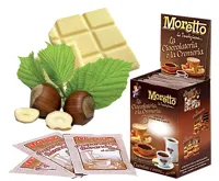 Horká čokoláda Moretto - Bílá s oříšky 30g (1)