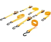 BGS Sada ráčnový upínací pás, s těžkými háky, 5 m × 25 mm, 4dílná (1)