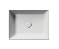 GSI KUBE X keramické umyvadlo na desku, 50x37cm, bílá mat (3)