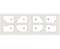 POLYSAN FLEXIA vanička z litého mramoru s možností úpravy rozměru, 130x80cm, bílá mat (4)