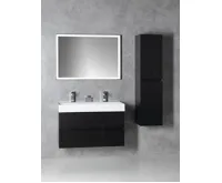 SAPHO GODIVA dvojumyvadlo, litý mramor, 96x44cm, bílá (3)