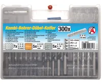 BGS Kombinovaná sada vrtáků a kolíků v kufru, 300dílná BGS Kombinovaná sada vrtáků a kolíků v kufru, 300dílná