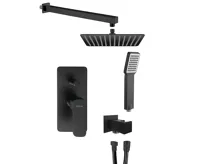 SAPHO SPY podomítkový sprchový set s pákovou baterií, 2 výstupy, černá