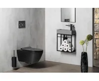 GSI PURA závěsná WC mísa, Swirlflush, 36x55cm, černá dual-mat (8)