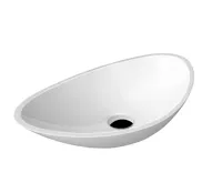 SAPHO ROSSETA umyvadlo na desku, litý mramor, 56,4x32,3cm, bílá SAPHO ROSSETA umyvadlo na desku, litý mramor, 56,4x32,3cm, bílá