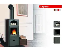 PLAMEN PLAMEN Litinová krbová kamna LAGUNA - červená (10)