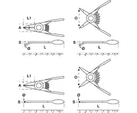 BGS Sada kleští na pojistné kroužky, pro malé pojistné kroužky, 80 mm, 4 ks. (3)