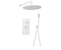SAPHO SPY podomítkový sprchový set s pákovou baterií, otočný přepínač, 2 výstupy, bílá mat
