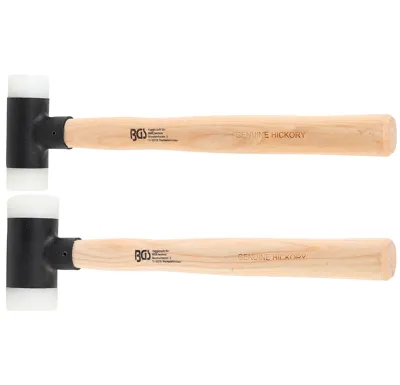 BGS Palice s nylonovými hlavicemi, 30 a 45 mm,2 kusy,Hickory rukojeť