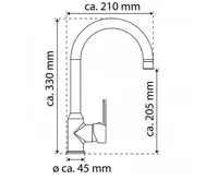 Eisl Diziani bílá / chrom (10)