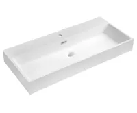 SAPHO AQUATIC umyvadlo, litý mramor, 100x46cm, bílá SAPHO AQUATIC umyvadlo, litý mramor, 100x46cm, bílá