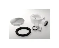 POLYSAN Vaničkový sifon, průměr 90mm, DN40, extra nízký, krytka nerez lesk (1)