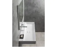 SAPHO GODIVA umyvadlo, litý mramor, 96x44cm, bez otvoru, bílá (4)