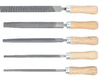 BGS Sada pilníků, dřevěná násada, 150 mm, 5dílná (1)