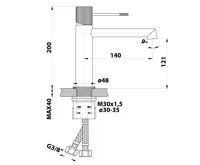 SAPHO SOLARIS stojánková umyvadlová baterie, černá mat (5)
