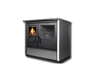 TIM SISTEM kuchyňský sporák na dřevo s výměníkem NORTH HYDRO ECO L 16 INOX 16kW, černý TIM SISTEM kuchyňský sporák na dřevo s výměníkem NORTH HYDRO ECO L 16 INOX 16kW, černý