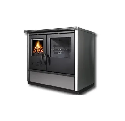 TIM SISTEM kuchyňský sporák na dřevo s výměníkem NORTH HYDRO ECO L 16 INOX 16kW, černý