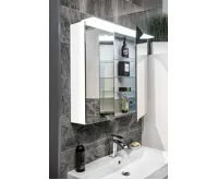 SAPHO LINEX galerka s LED osvětlením, 80x70x15cm, bílá (4)