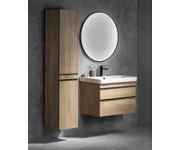 SAPHO SITIA skříňka vysoká 46,7x172x32cm, 2x dvířka, levá/pravá, dub alabama (5)